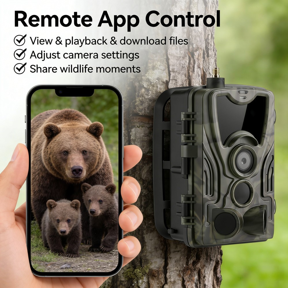 4G 4K 120MP Live Video 5000mAh - огляд і ціна Outdoor Hunting Video Camera