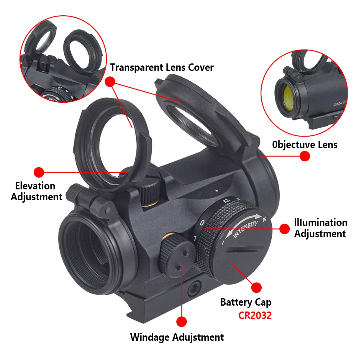 Tactical T01/02 2MOA Red Dot S - огляд і ціна Outdoor Hunting Range