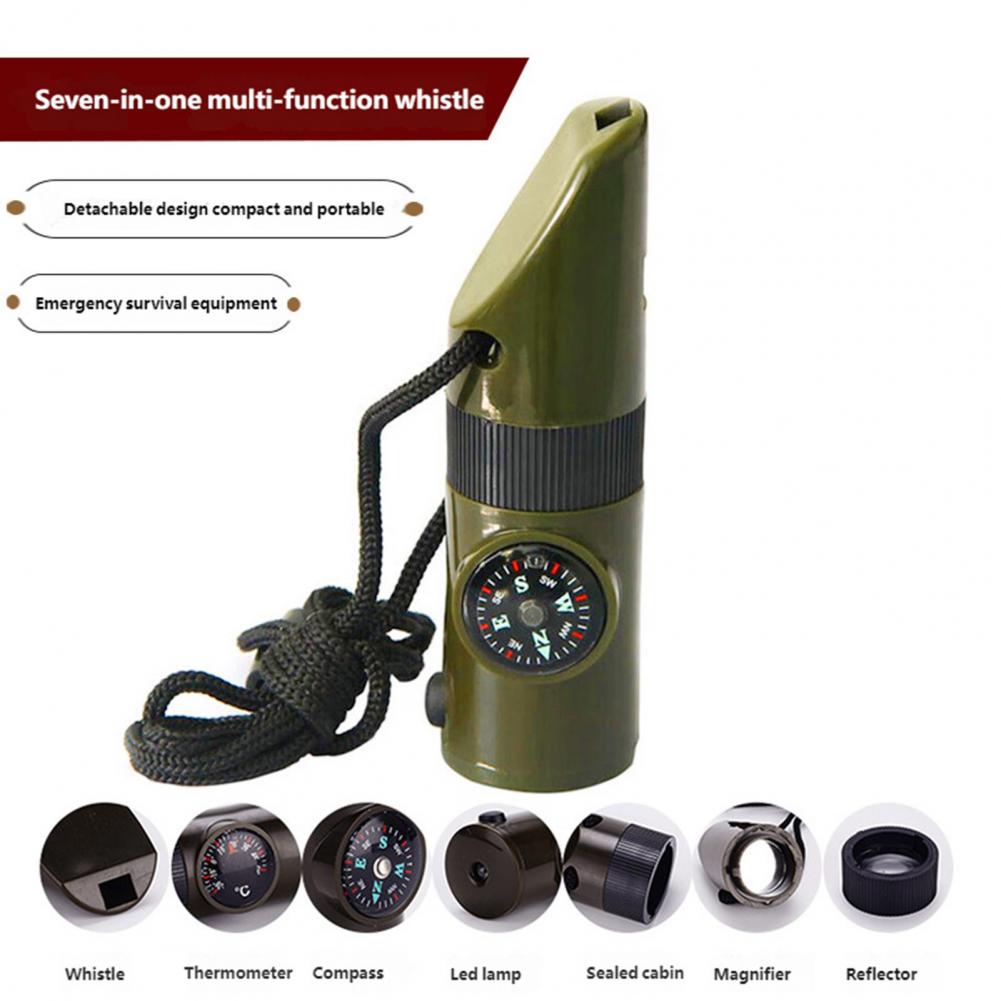 7-In-1 Multifunctional Whistle - огляд і ціна Hunting Outdoor Thermometer