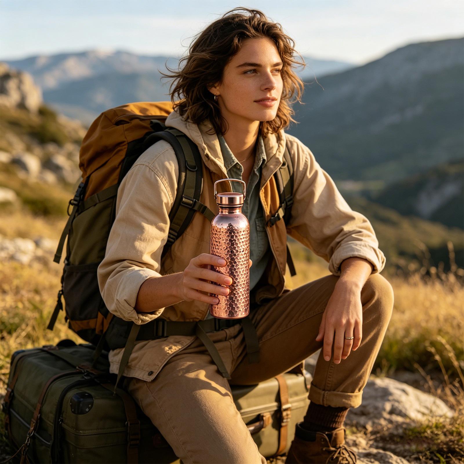 Pure Copper Water Bottle 800ml - огляд і ціна Outdoor Hunting Kitchen