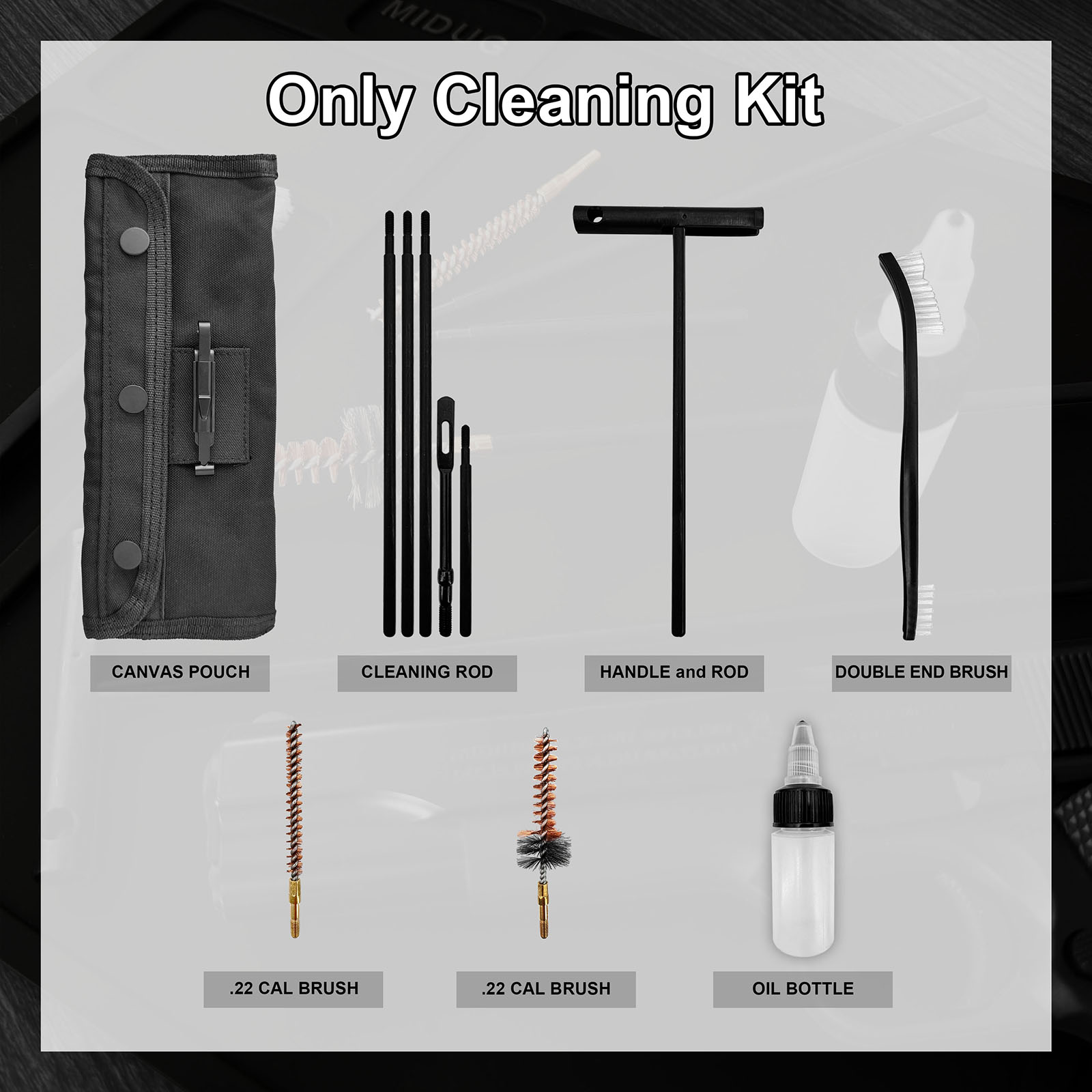 Gun Cleaning Kit with Nylon Br - огляд і ціна Gun Cleaning Rod