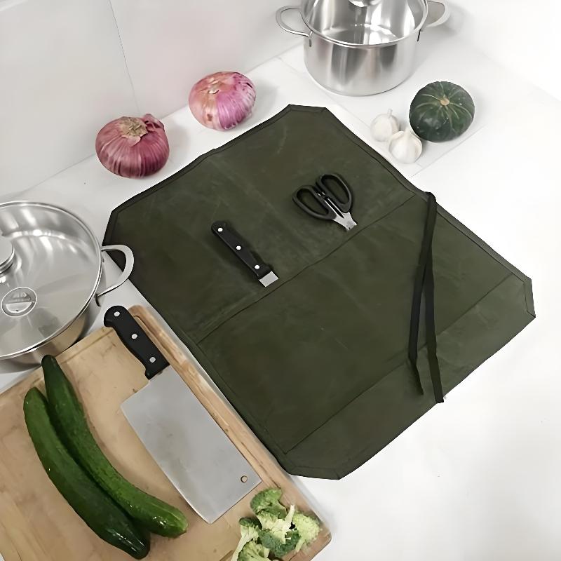 Waxed Canvas Chef Knife Roll M - огляд і ціна Outdoor Hunting Kitchen