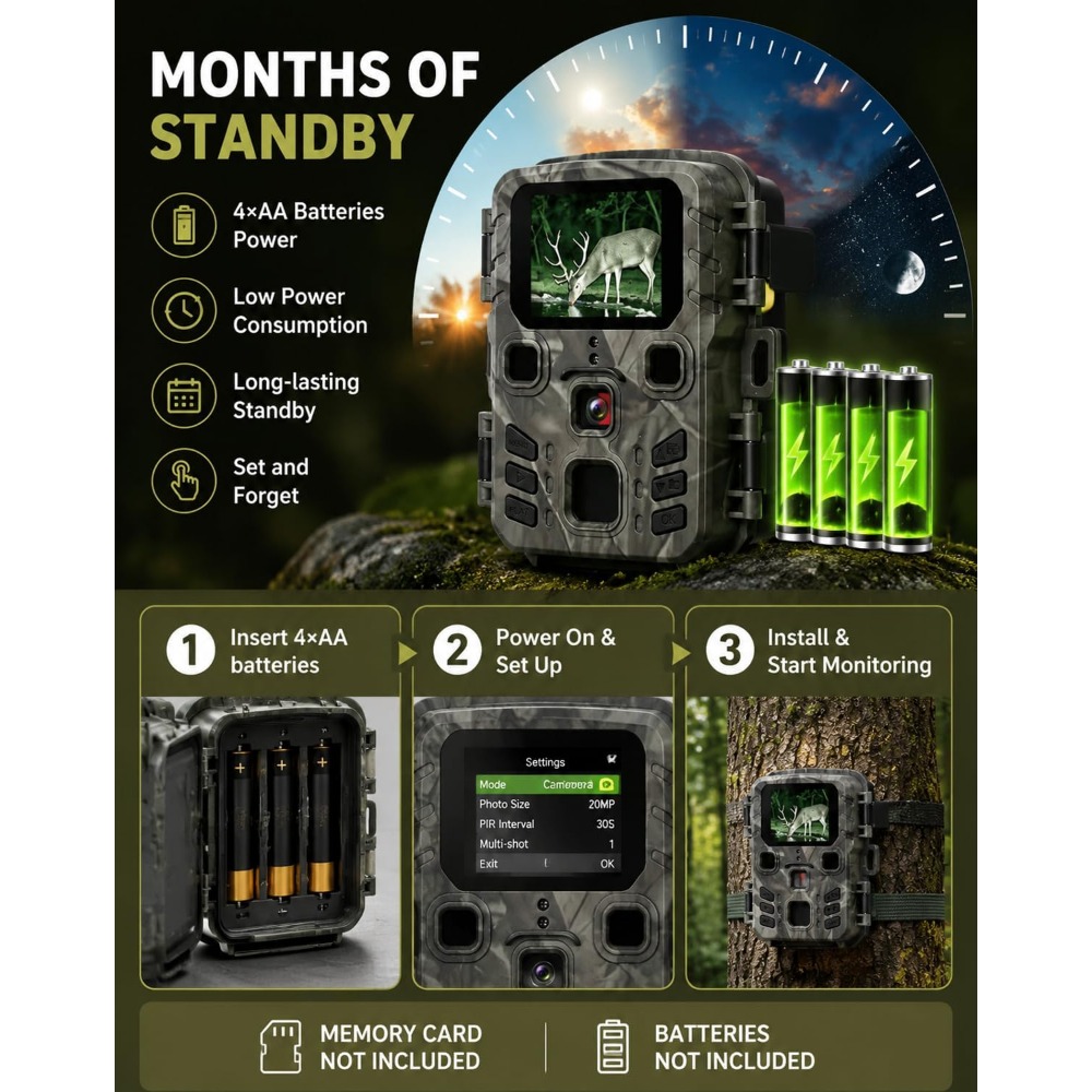 Mini Trail Game Camera Night V - огляд і ціна Outdoor Hunting Video Camera