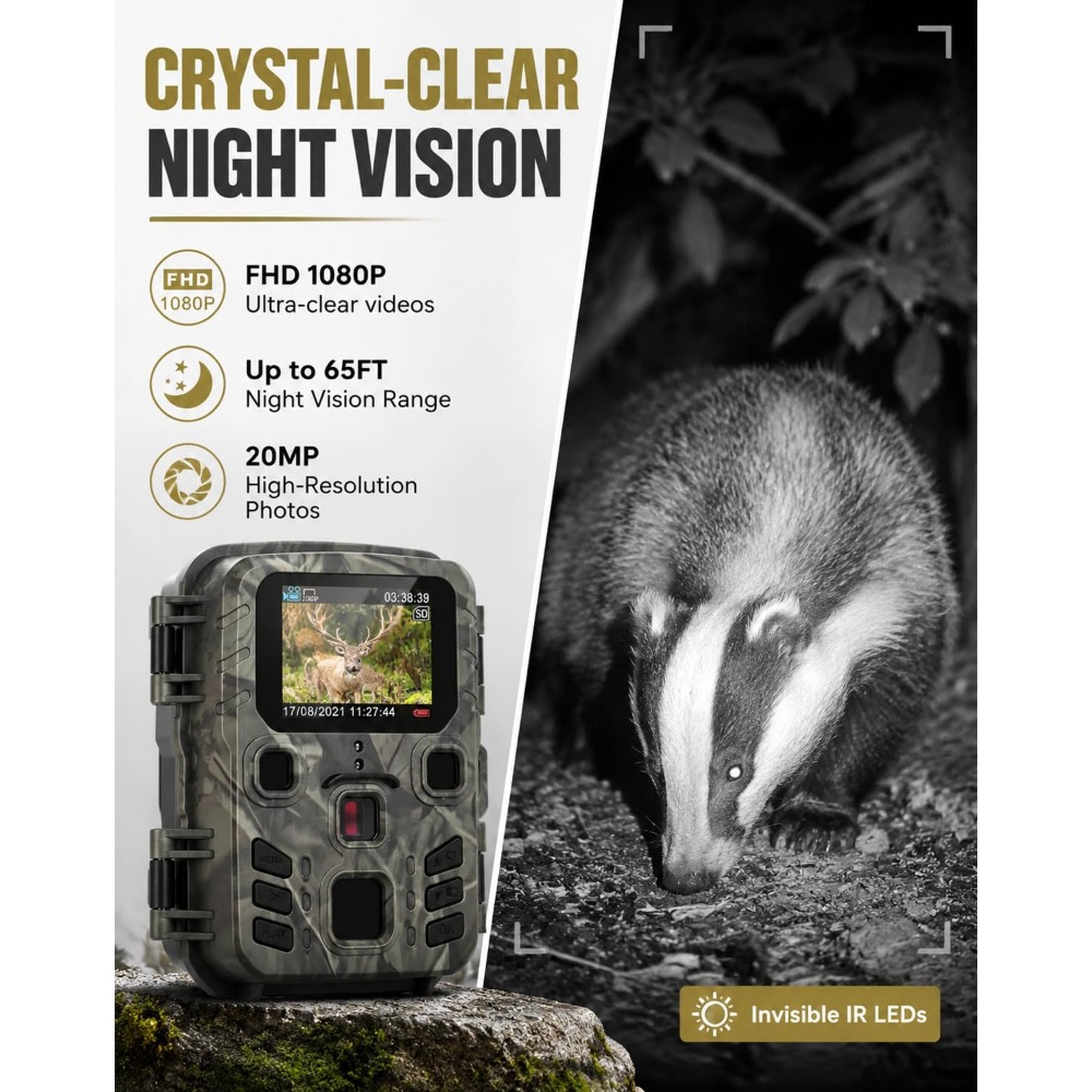 Mini Trail Game Camera Night V - огляд і ціна Outdoor Hunting Video Camera
