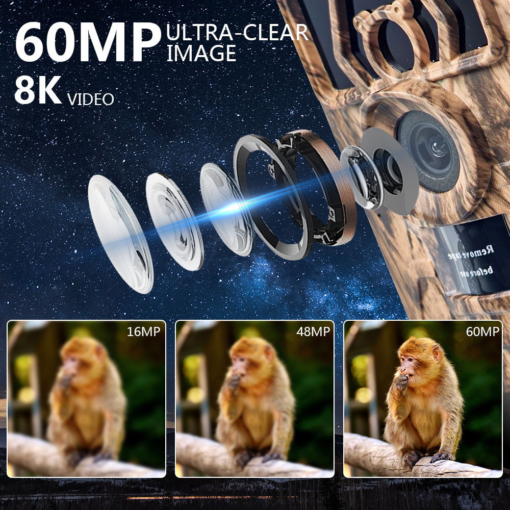 PR801W Ultra Clear 8K Video 60 - огляд і ціна Outdoor Hunting Video Camera