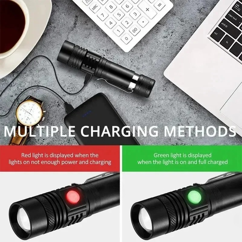 T6 LED Rechargeable Flashlight - огляд і ціна Hunting & Outdoor Supplies