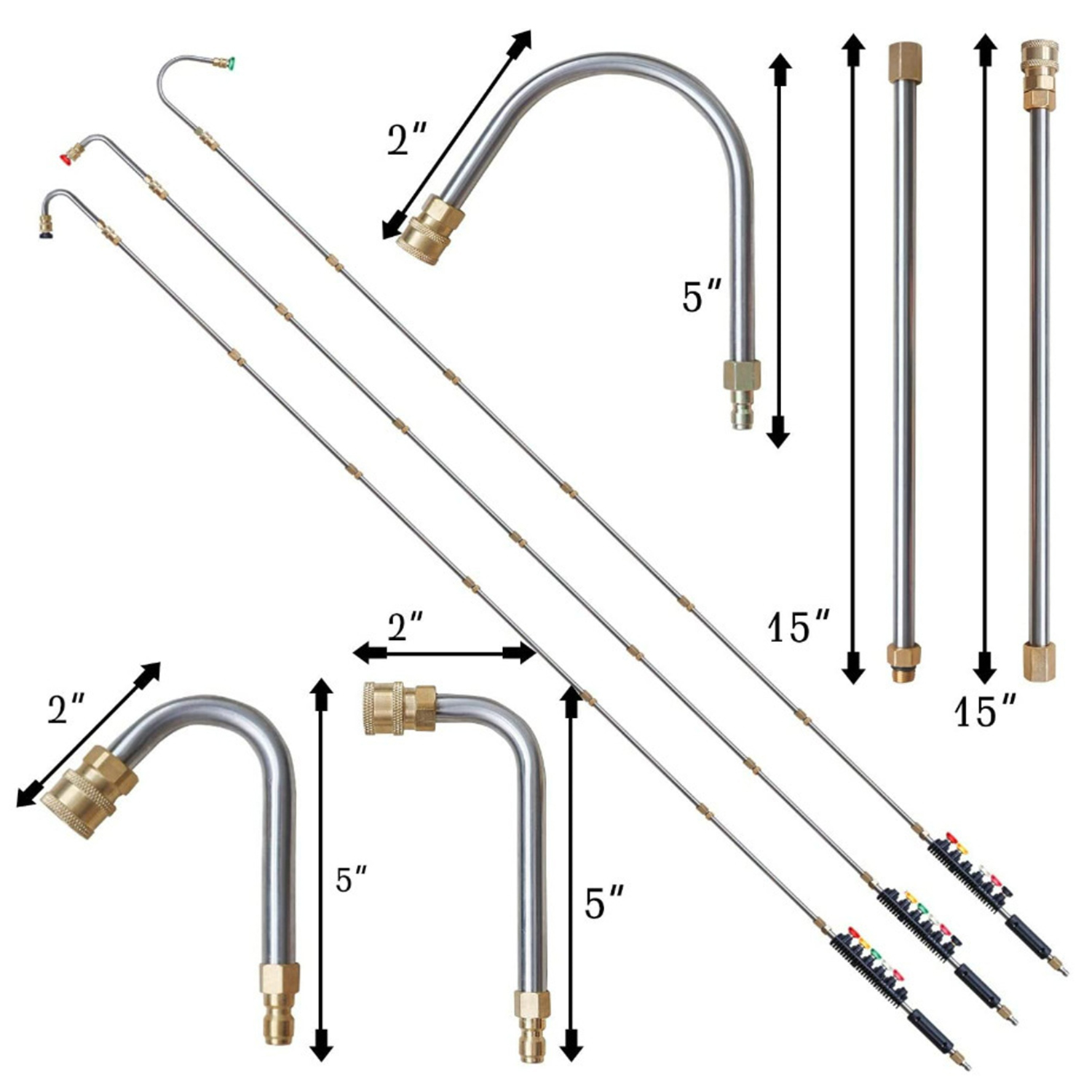 10/8pcs Pressure Washer Extens - огляд і ціна Gun Cleaning Rod