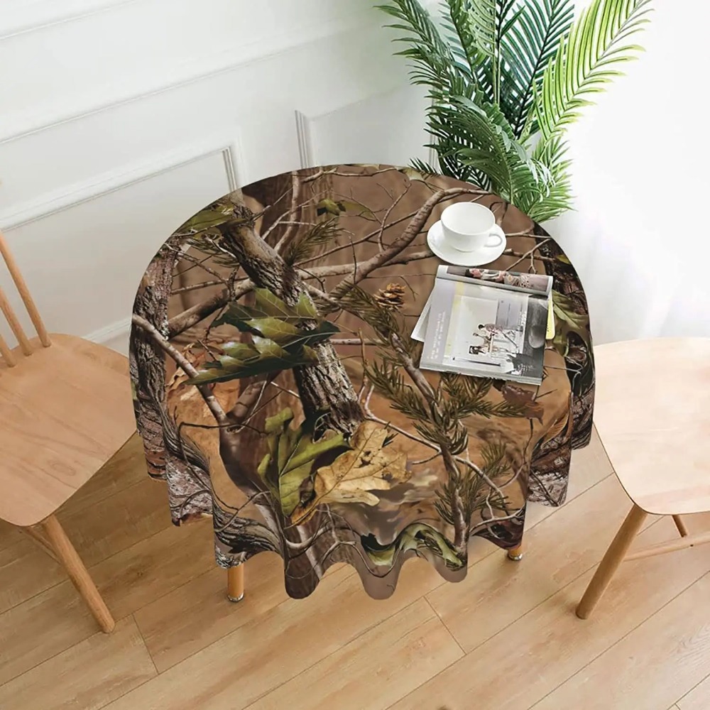 Hunting Camo Round Tablecloth  - огляд і ціна Outdoor Hunting Table